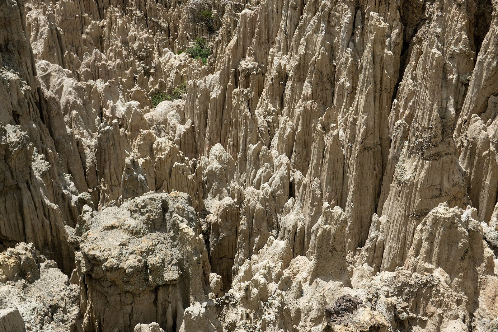 Eroded clay spires of the Valle de la Luna (Moon Valley) in La Paz, Bolivia